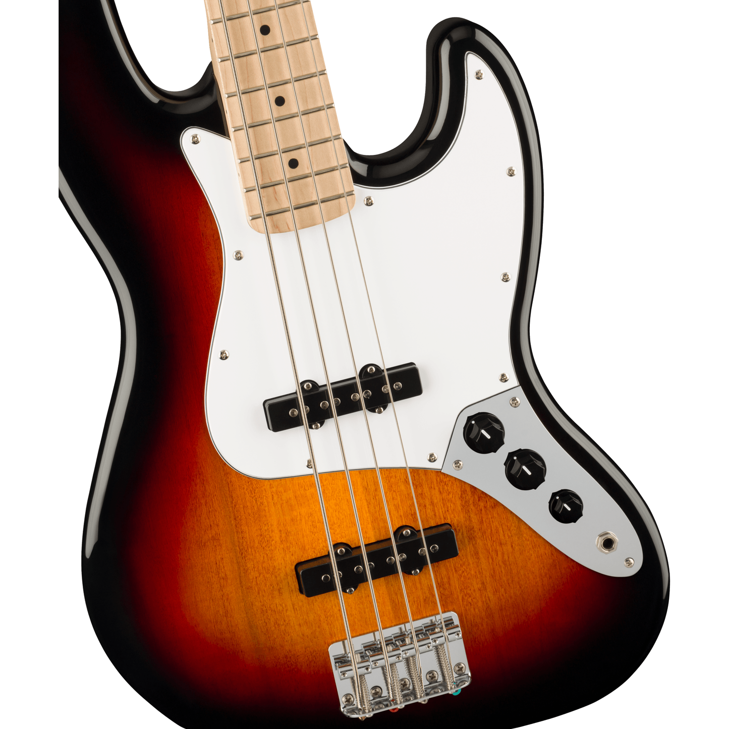 Affinity Series™ Jazz Bass®, Laurel Fingerboard, White Pickguard, 3-Color Sunburst