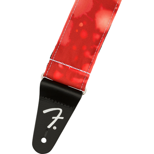 Fender Tie Dye Acid Wash Strap for Guitar and Bass | Red