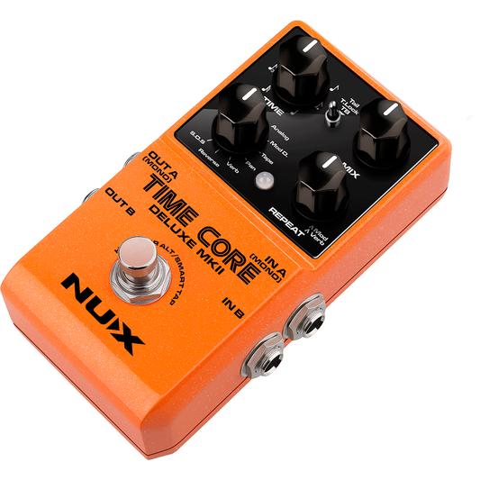 NUX | Time Core Deluxe MKII | Delay & Looper Pedal Effect | 7 Different Types And a Phrase