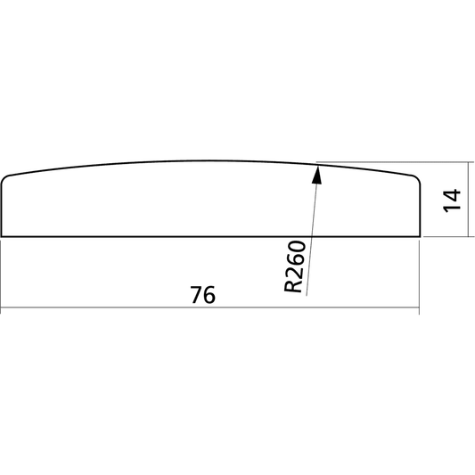 Saddle For Acoustic Guitar | Ivory | By Yellow Parts | ADI EZ1491