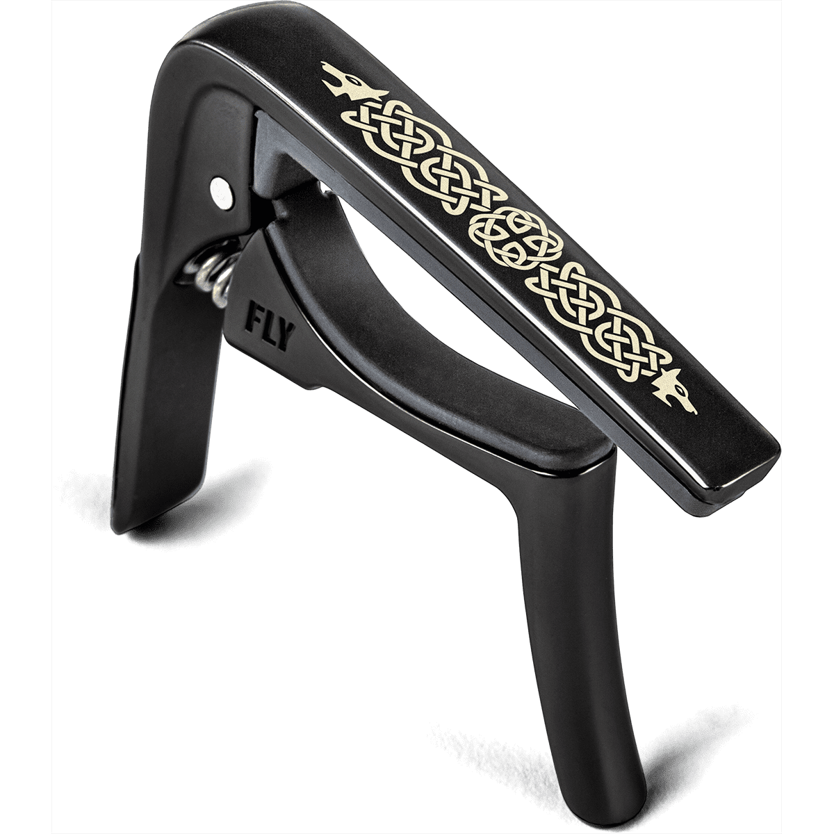 Dunlop 63CBKC Fly Guitar Capo | Suitable for Acoustic and Electric Guitars | Black