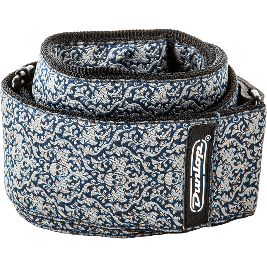 Dunlop Jacquard Guitar Strap Skull Flowers