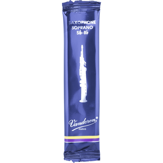Vandoren Traditional SR203 Soprano Saxophone Reed | Strength 3 | Single Reed