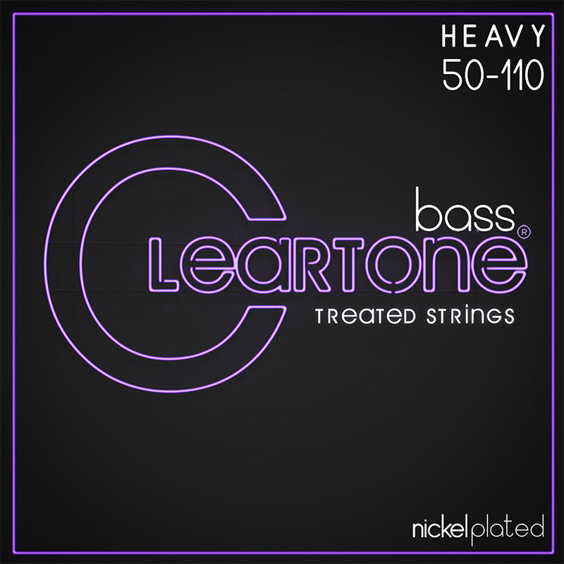 Heavy Bass Guitar Strings by Cleartone | Patented Treatment | Made in the USA | 50-110