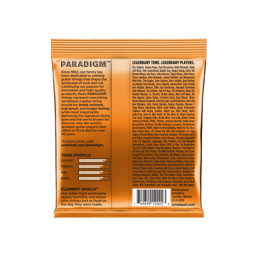 Ernie Ball PARADIGM Hybrid Slinky 2022 Guitar Strings | 9 - 46 | Nickel Wound