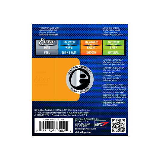 Nanoweb 9 - 42 Electric Guitar Strings | By Elixir