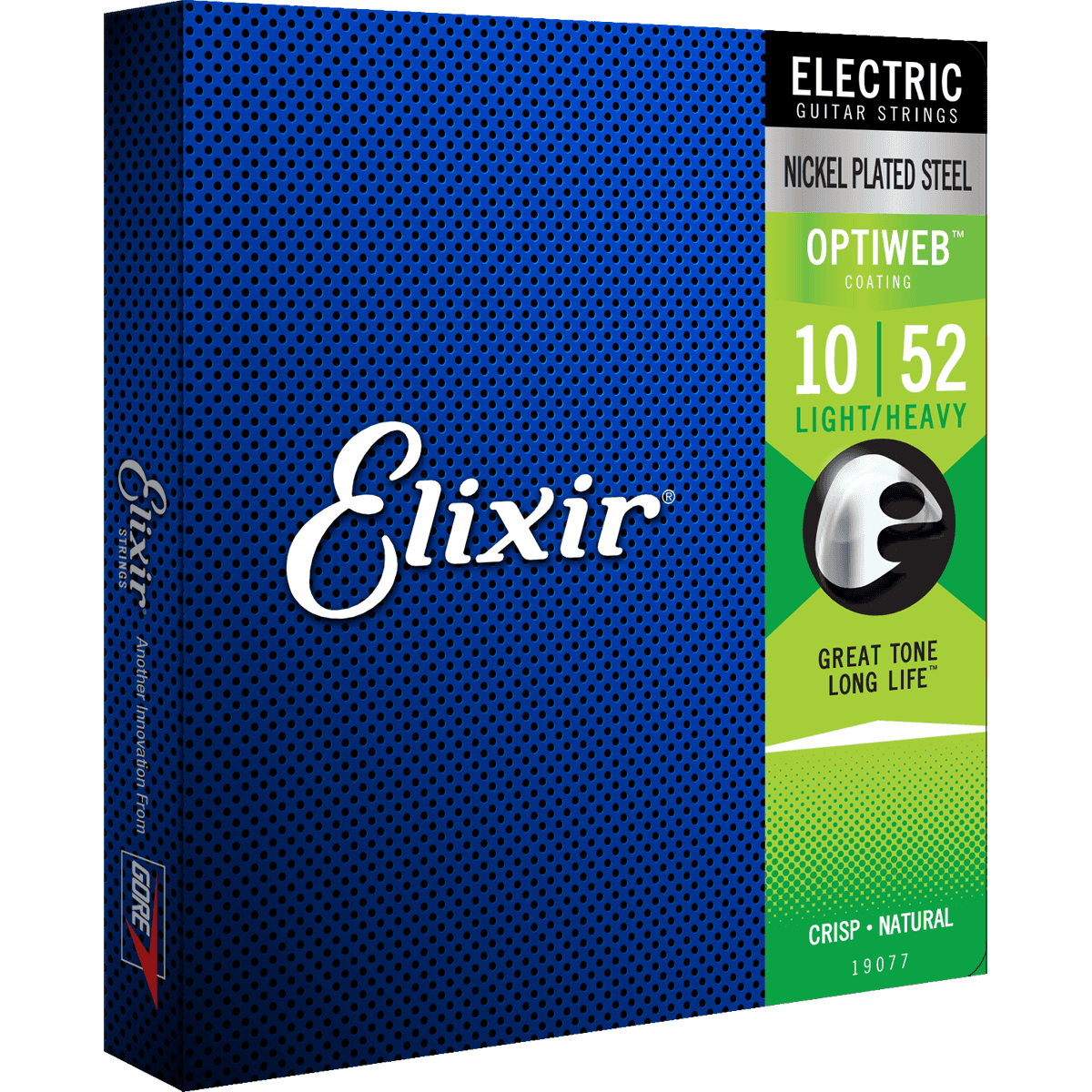 Elixir | Set Strings for Electric Guitar 10/52 | Light/Heavy | OPTIWEB | CEL 19077