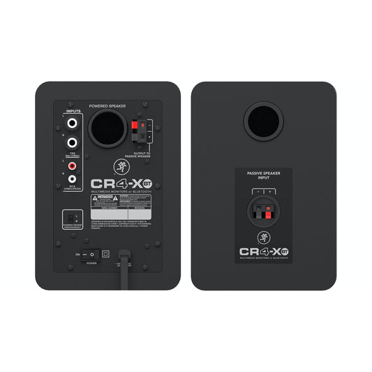 Mackie CR4-XBT 4 inch Multimedia Monitors with Bluetooth | 4" Active Studio Monitor, with 1/4" TRS and RCA Inputs, and Bluetooth (pair)