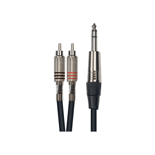 2 x RCA Male - Stereo Male Jack 3m | Audio Cable | By Yellow Cable