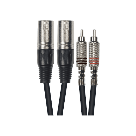 2 x XLR Male - 2 x RCA Male 3M | Audio Cable | By Yellow Cable