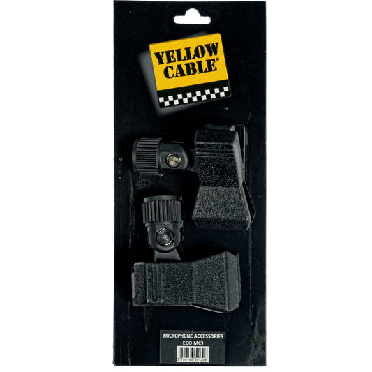 Microphone Clamp MC1 by Yellow Cable | 2 Pieces | Black