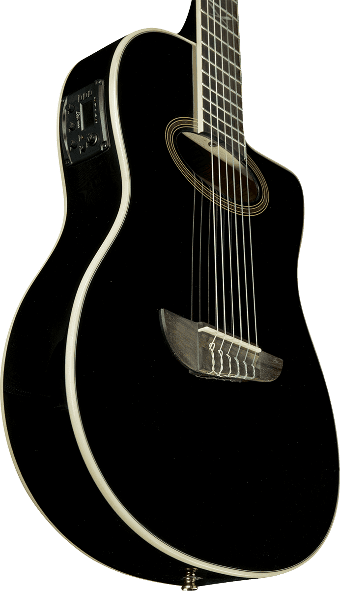 EKO NXT N100ce | Black | NXT N100CWE Nylon Cutaway Classical Guitar See Through