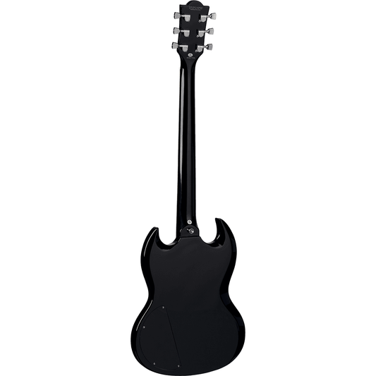 EKO Diavoletto DV10-BLK Starter SG Style Electric Guitar | Black Gloss Finish, Two Humbucker Pickups