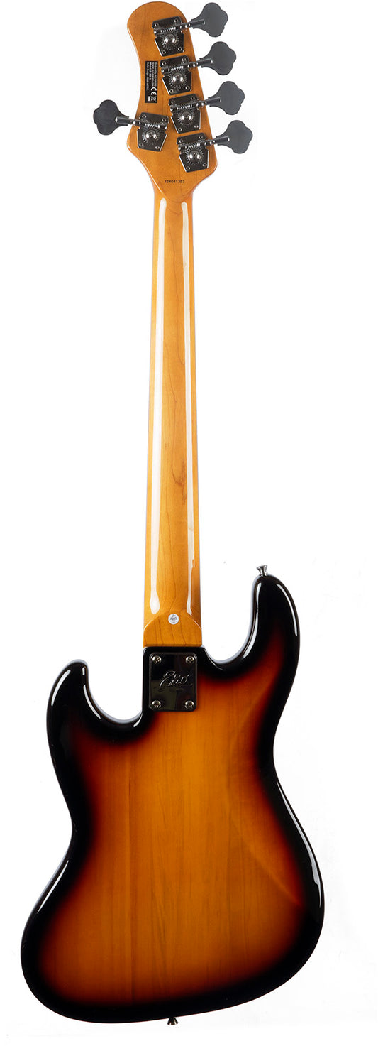 EKO JB 300 | Sunburst финиш | 5-струнна Type JB винтидж-Електрическа бас китара