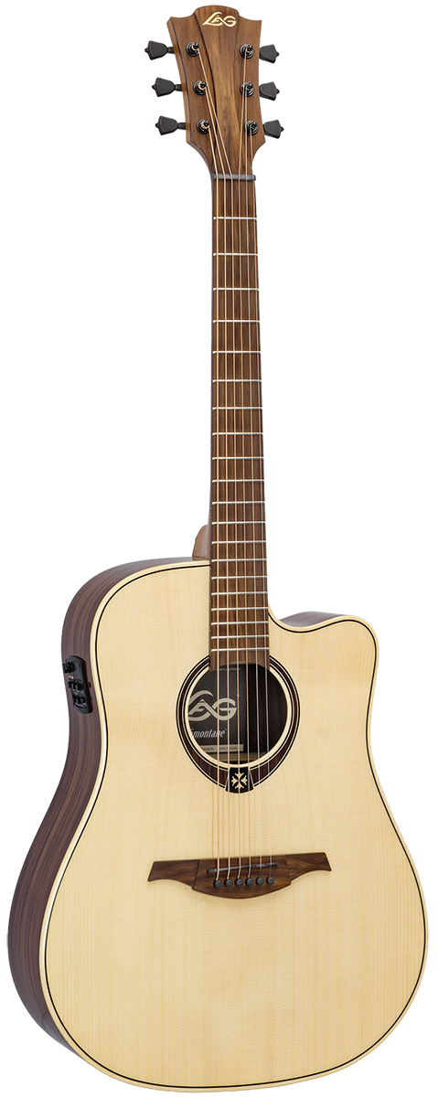 LÂG T218DCE Tramontane | Dreadnought Spruce-Rosewood Electro-Acoustic Guitar