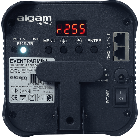 Algam Lighting Eventpar Mini | Battery Powered | 4 x 10W RGBW LEDs