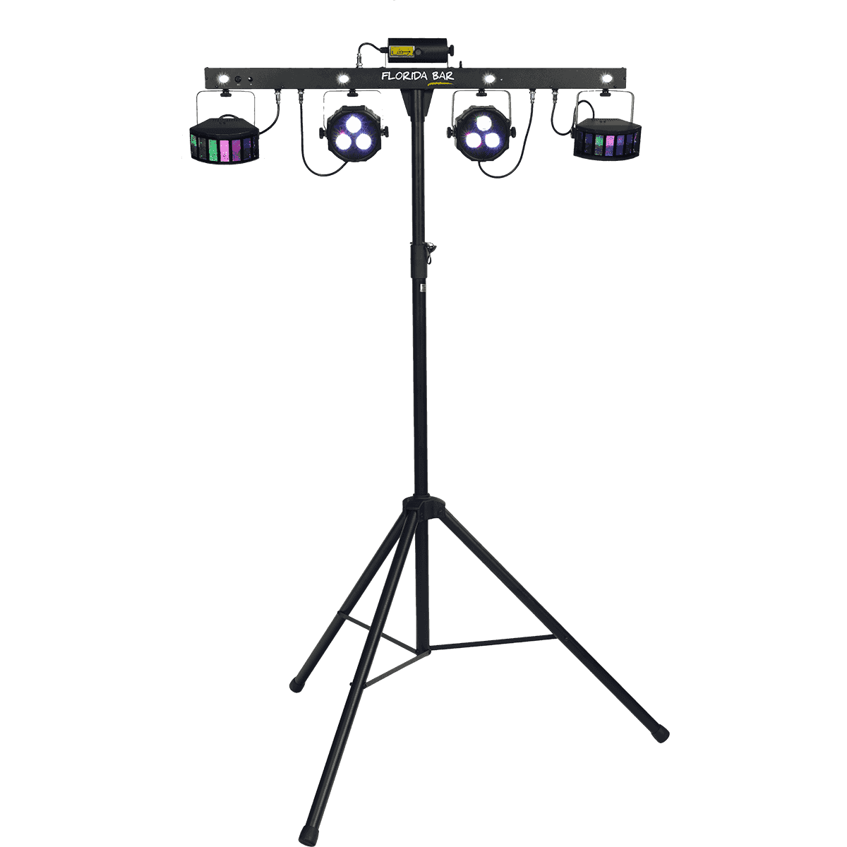 Complete Lighting Package | 2 LED PARs, 2 Derby Effect Projectors by Algam Lighting | Florida-Bar