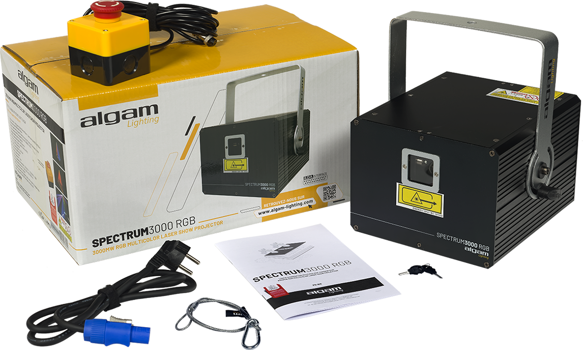 ALGAM LIGHTING Spectrum 3000 RGB | 3000mW profesionalni RGB laserski svjetlosni efekt