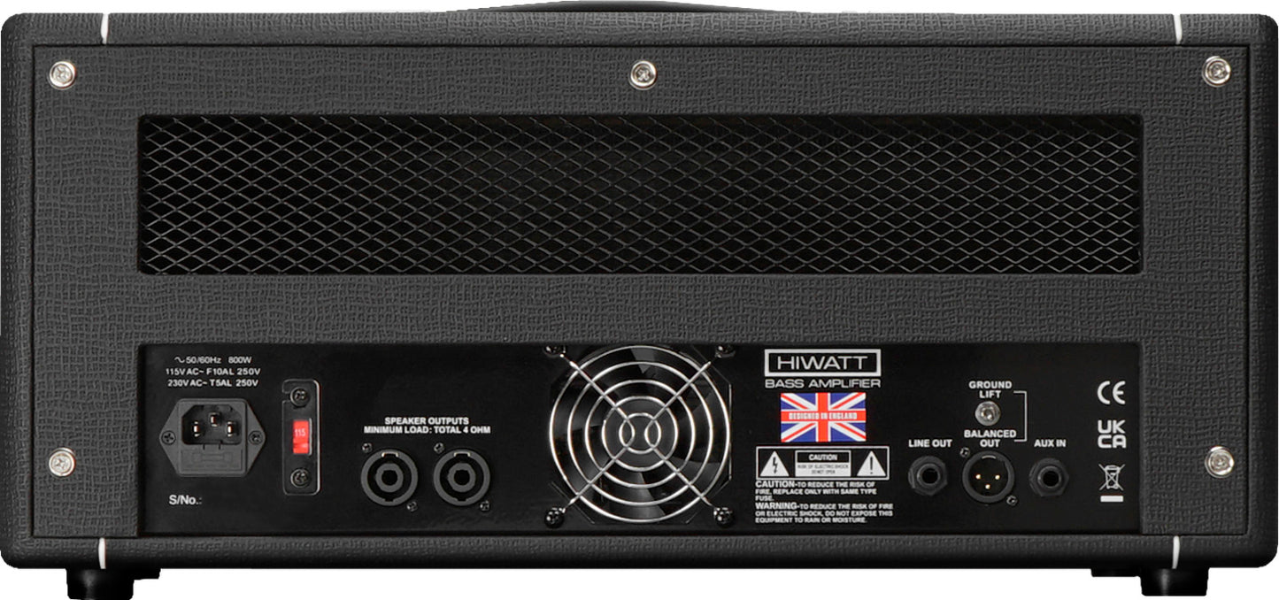 HIWATT Bulldog 440 бас глава 400W | Bulldog 440H глава-400W Graphic EQ Куфар за инструмент