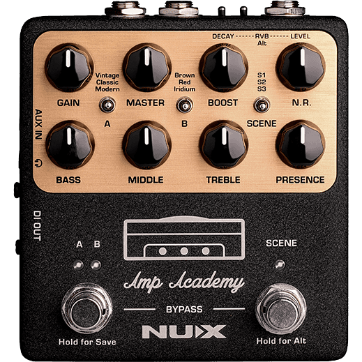 NUX Amp Academy | Stomp-Box Amp Modeler | Guitar Effects Pedal | NGS-6 | MNU AMPACADEMY