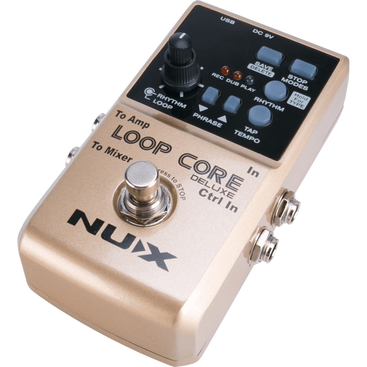 Looper Pedal | MNU LOOPCORE-DELUXE by NUX | Up to 8 Hours 24-bit Recording | Unlimited Layers
