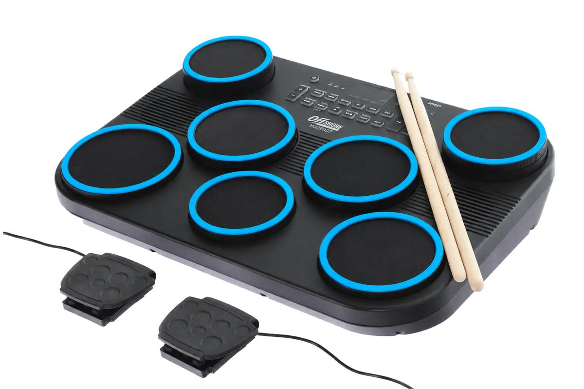 Offshore Multipad 7 Electronic Drum Pad | 272 Sounds and 45 Drum Kits