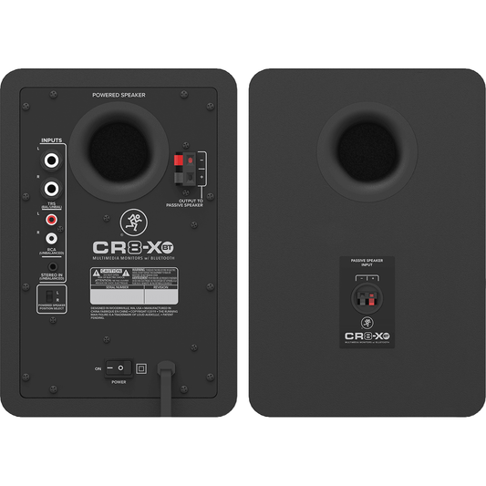 Mackie CR8-XBT Bluetooth 8 inch Multimedia Monitors (Pair) | 8" Active Studio Monitors | High Quality Studio Sound with Excellent Bass Response