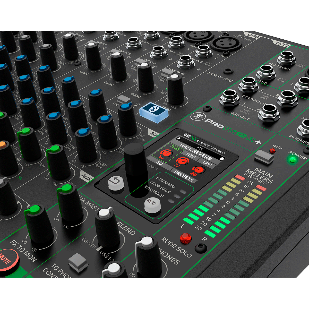 Mackie PROFX12V3+ 12-Channel Analog Mixer | Pro Effects and Digital EQ | Bluetooth