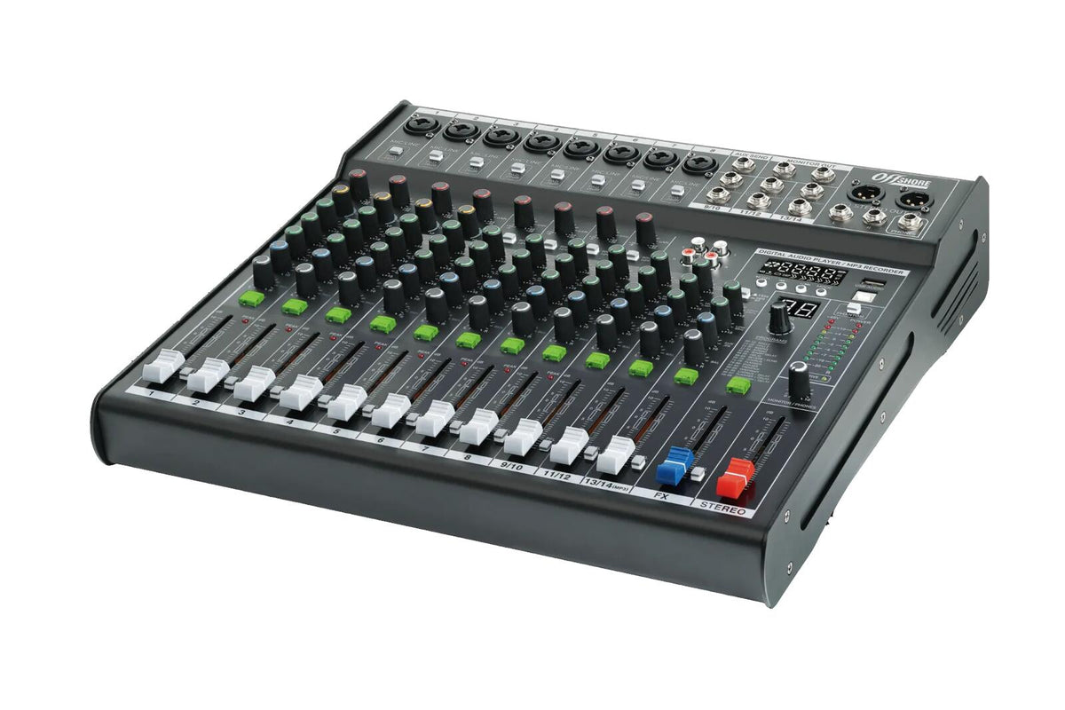 Offshore MIX14-USB 14-Channel Mixer | Built-In FX and USB