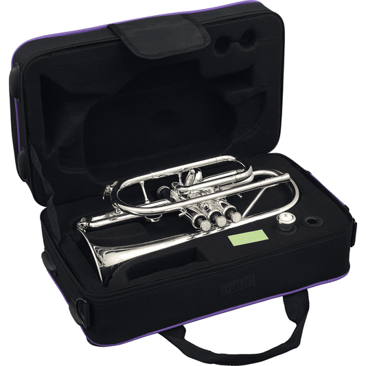 Bb Silver Plated Cornet with Soft Case by SML Paris | CO50-S