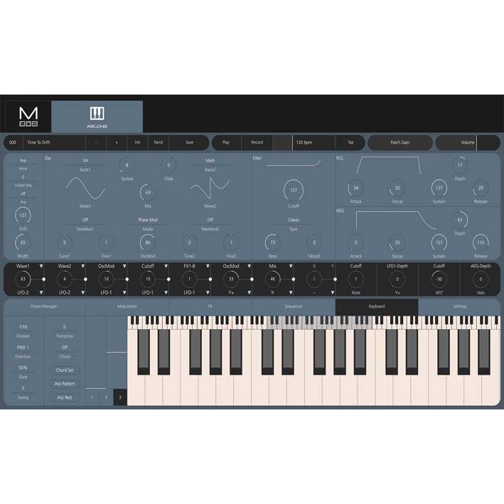 ARGON8X by Modal Electronics | 8-Voice Wavetable Synthesiser with 61 keys and included software