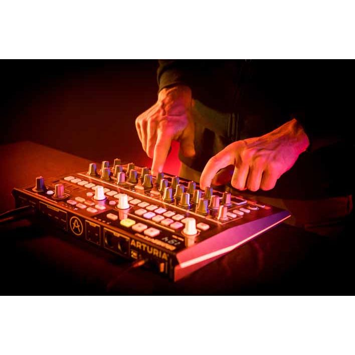 DRUMBRUTE Impact by Arturia | Streamlined analog drum machine with high-energy, big-attitude sounds, with included software