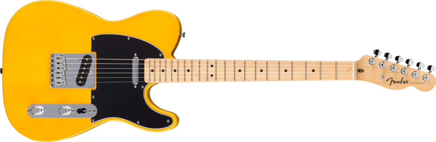 Fender Standard Telecaster Electric Guitar | Maple Fingerboard | Black Pickguard | Butterscotch Blonde