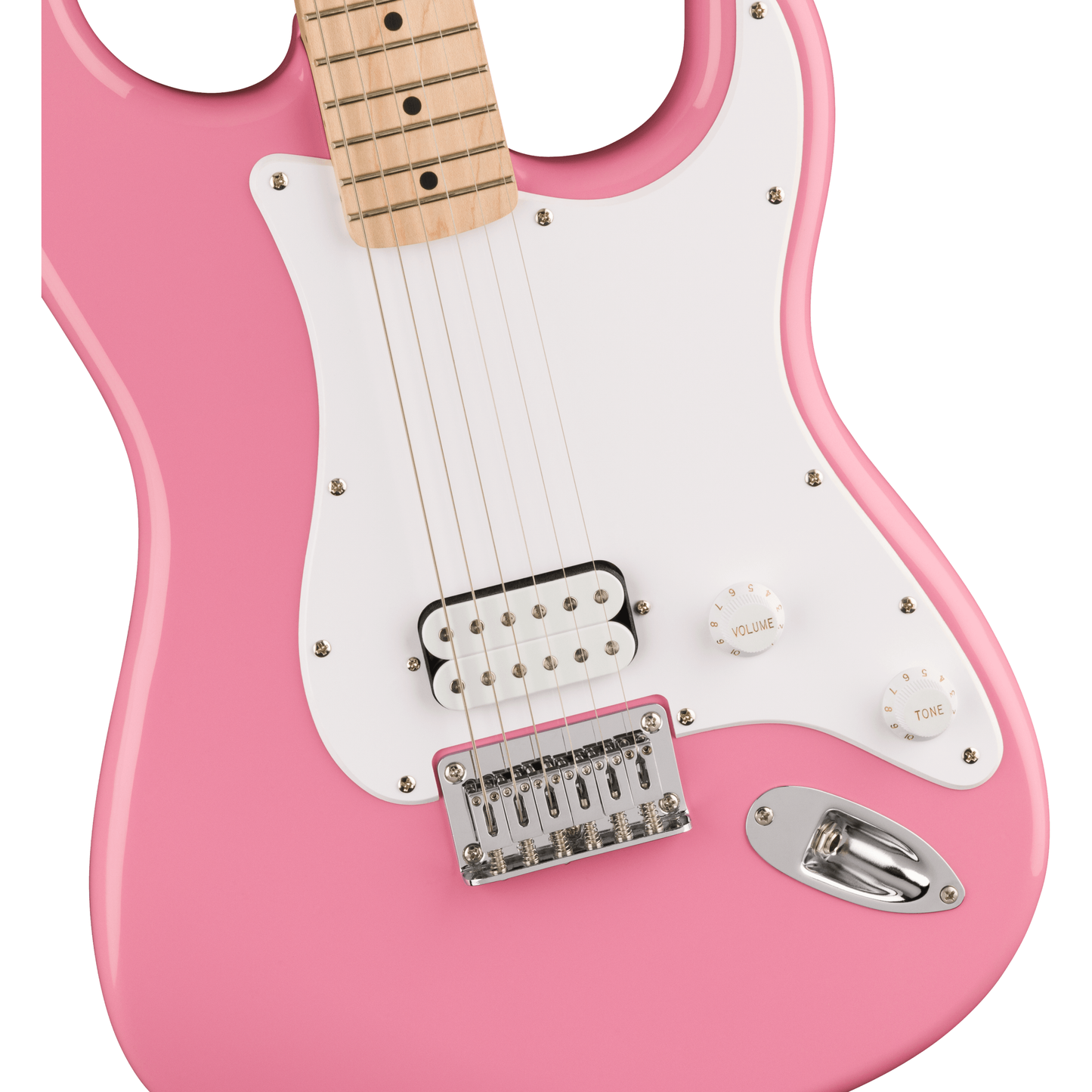 Squier Sonic Stratocaster HT H Electric Guitar | Maple Fingerboard | White Pickguard | Flash Pink