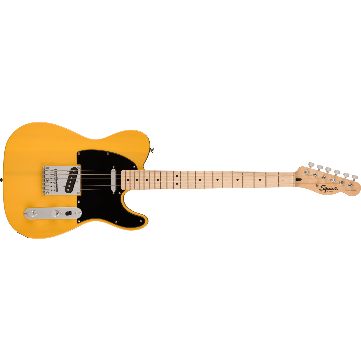 Squier Sonic Telecaster Electric Guitar | Maple Fingerboard | Black Pickguard | Butterscotch Blonde