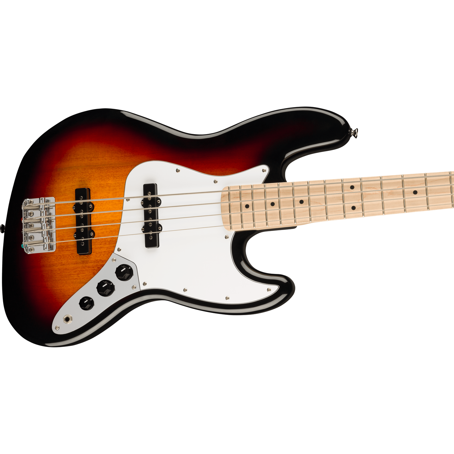 Affinity Series™ Jazz Bass®, Laurel Fingerboard, White Pickguard, 3-Color Sunburst