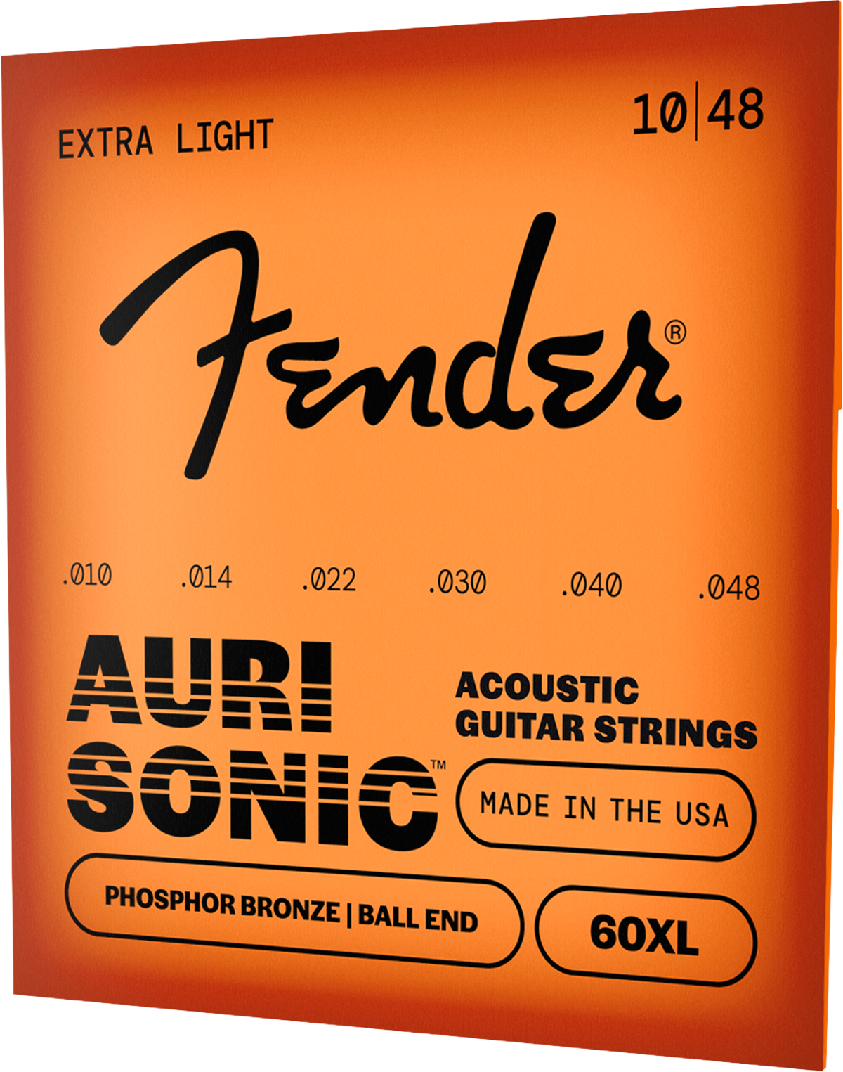 Fender 10-48 Фосфор Бронз Струни за Акустична Китара | 60XL .010 -.048 | от Fender