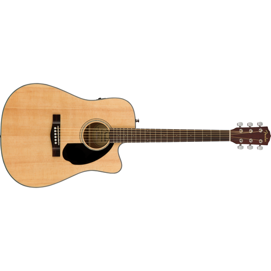 Fender CD-60SCE Dreadnought Electro-Acoustic Guitar | Walnut Fingerboard | Fishman Preamp | Natural
