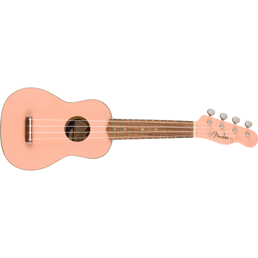 Fender Venice Soprano Ukulele, Walnut Fingerboard | Shell Pink