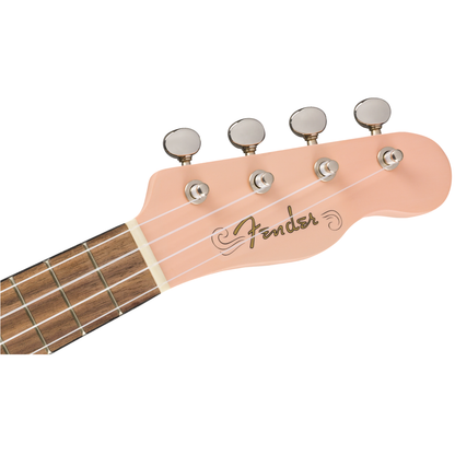 Fender Venice Soprano Ukulele, Walnut Fingerboard | Shell Pink