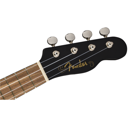 Fender Venice Soprano Ukulele, Walnut Fingerboard | Black