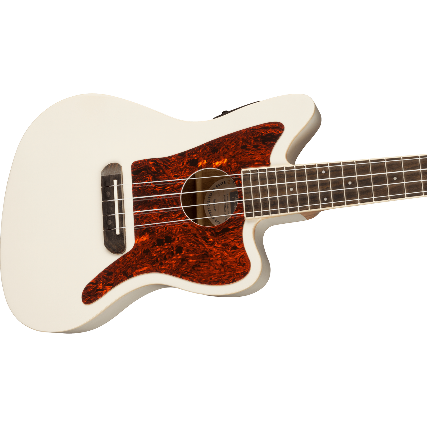 Fender Fullerton Jazzmaster Ukulele in Olympic White