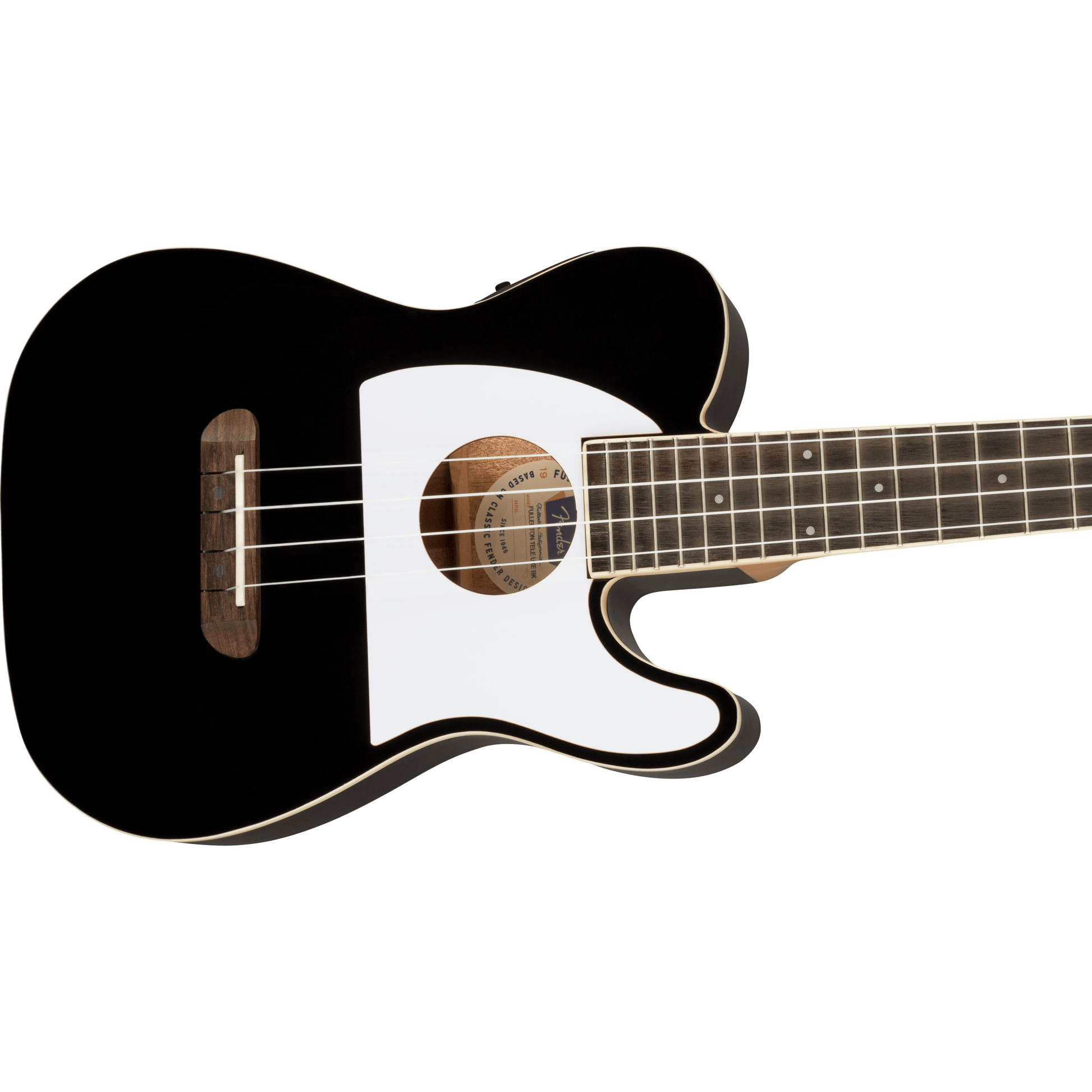 Fender Fullerton Telecaster Concert Ukulele in Black | Electro-acoustic