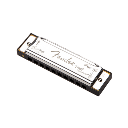 Blues Deluxe Harmonica by Fender | Key of G | Including Case and Cleaning Cloth