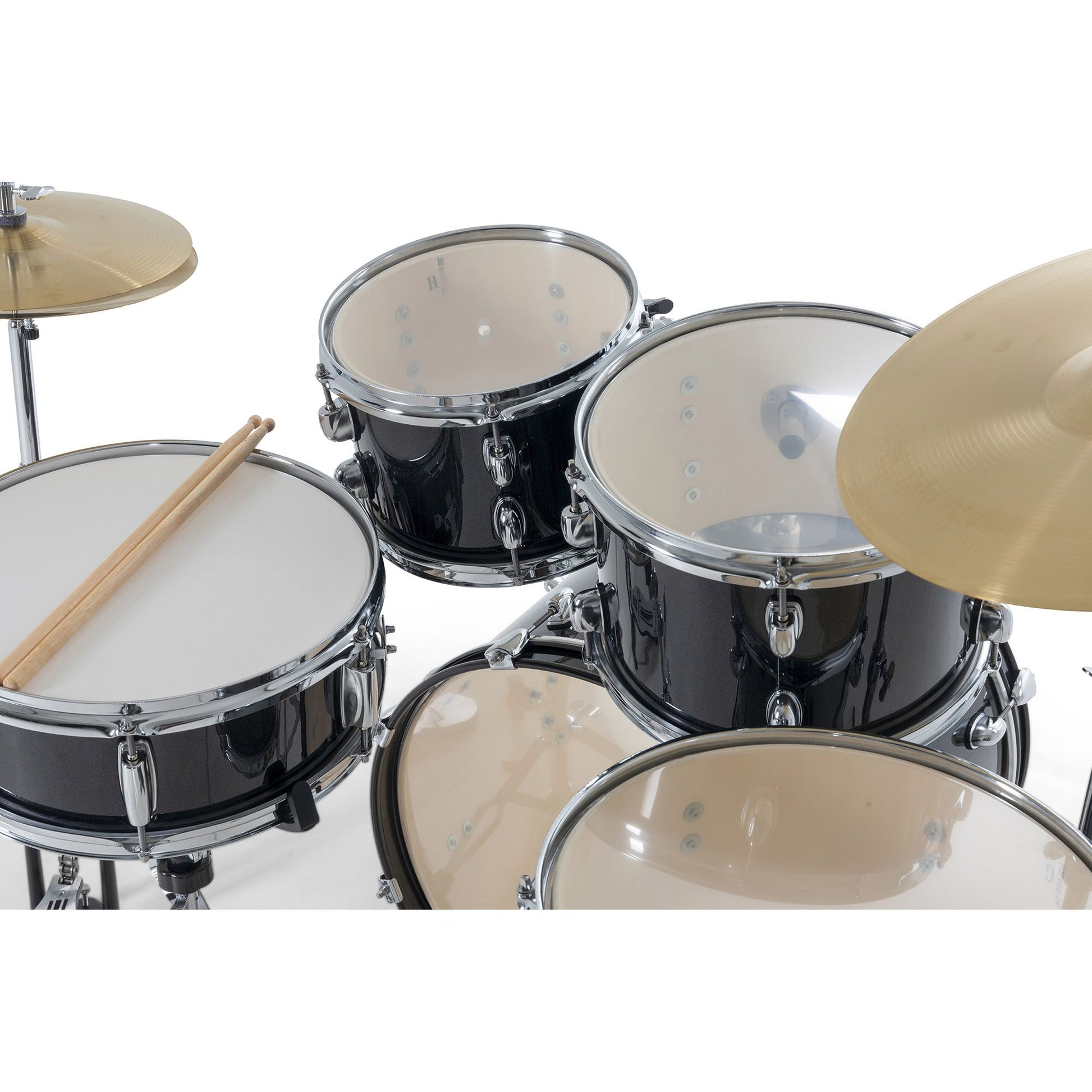 Gretsch Renegade Acoustic Drum Set | 10” and 12” Toms, 14” Floor Tom, 20” Kick Drum, 14” Snare Drum | Black Mist