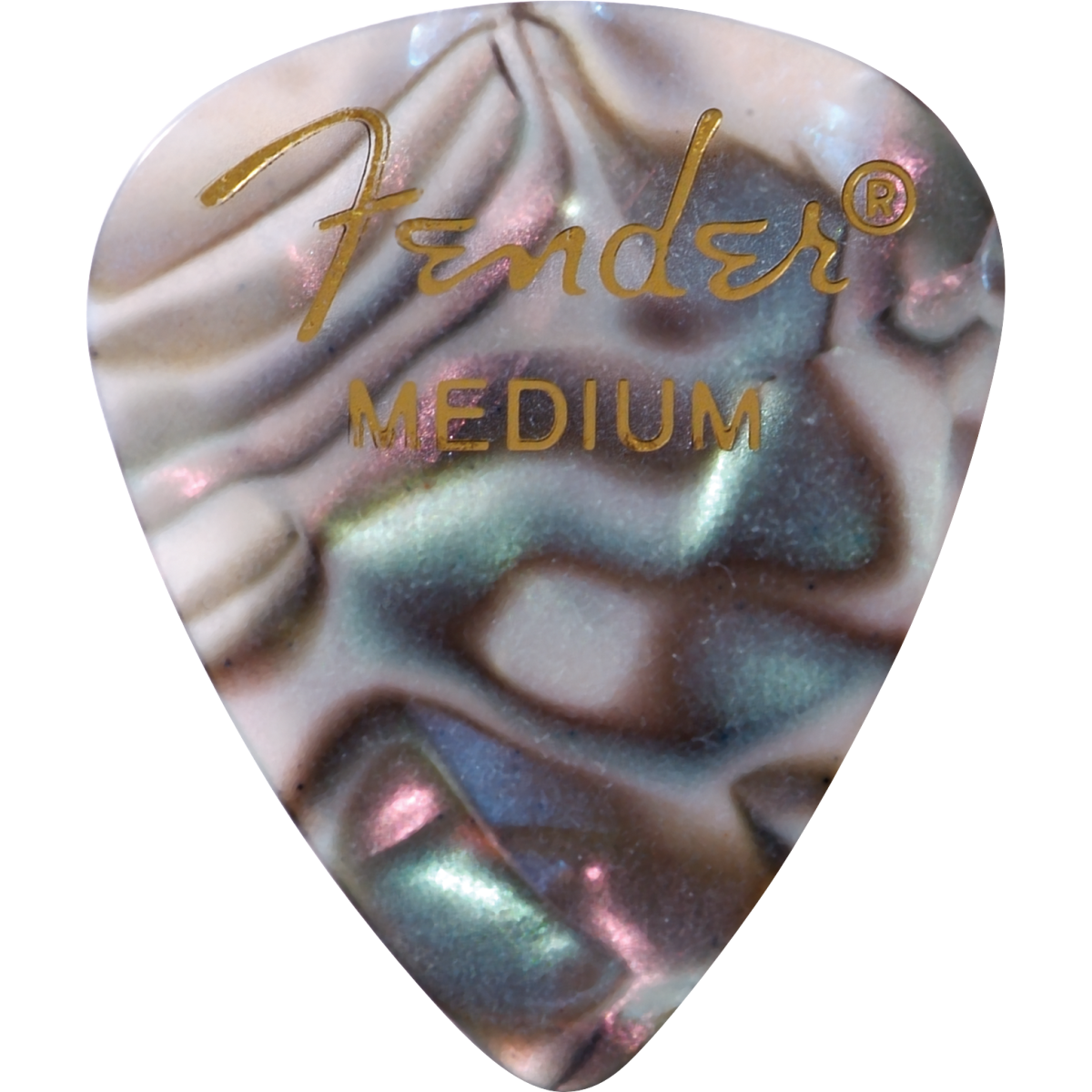 PREMIUM Medium Celluloid Picks | Pack of 12 | By Fender | 351 Shape | Abalone | 1980351857