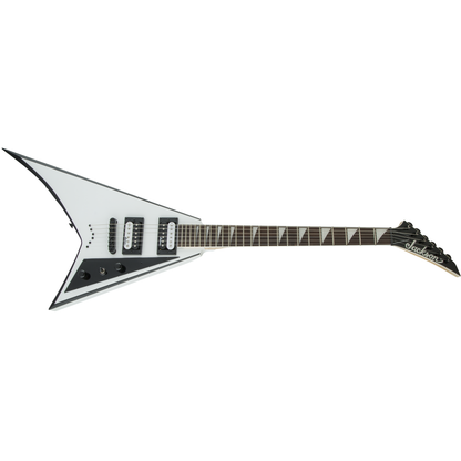Jackson JS Series Rhoads JS32T Electric Guitar | White with Black Bevels | Jumbo Frets | High Output Pickups