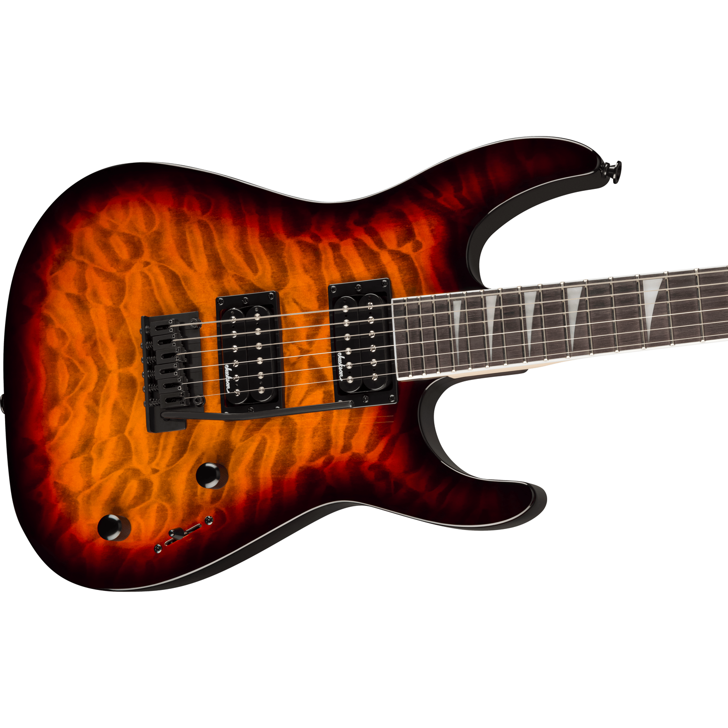 Jackson JS20 DKQ 2PT Dinky Electric Guitar | Amaranth Fingerboard | Transparent Tobacco Burst