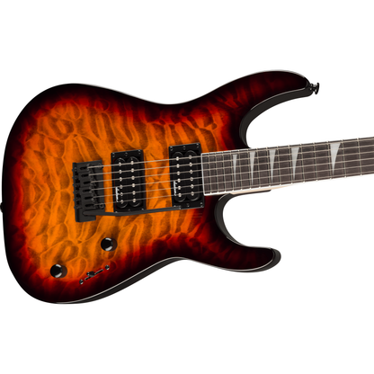 Jackson JS20 DKQ 2PT Dinky Electric Guitar | Amaranth Fingerboard | Transparent Tobacco Burst