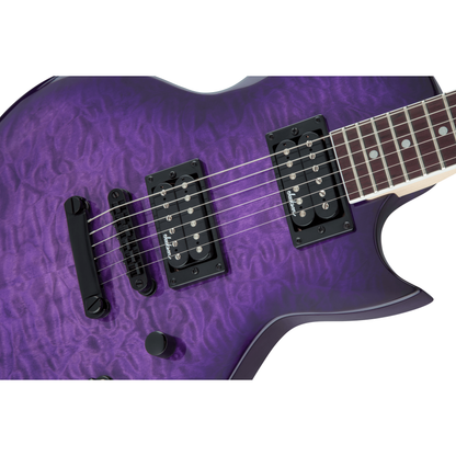 Jackson JS22Q Monarkh SC Electric Guitar | Amaranth Fingerboard | Transparent Purple Burst